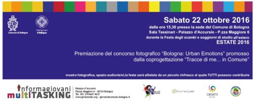 “Bologna: Urban Emotions”, le premiazioni il 22 ottobre